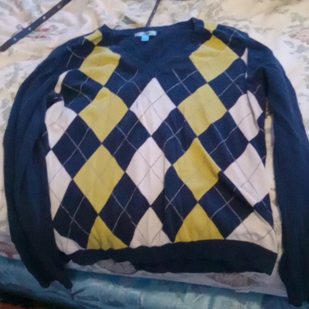 A large blue sweater from izod